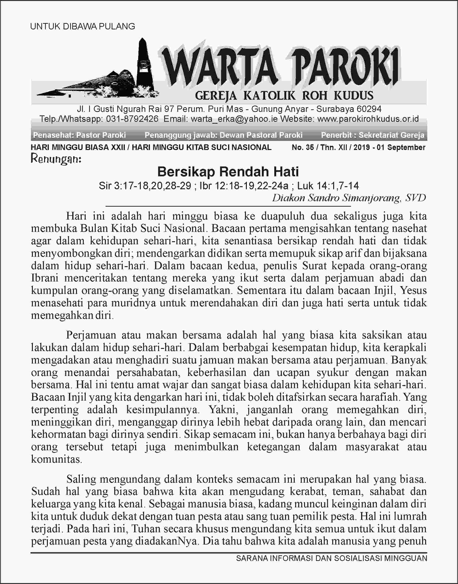 Paroki Roh Kudus